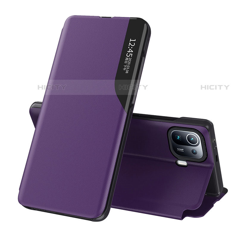 Coque Portefeuille Livre Cuir Etui Clapet A09D pour Xiaomi Mi 11 Pro 5G Violet Plus