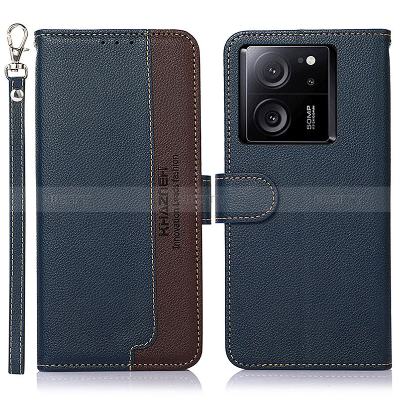 Coque Portefeuille Livre Cuir Etui Clapet A09D pour Xiaomi Mi 13T 5G Bleu Plus