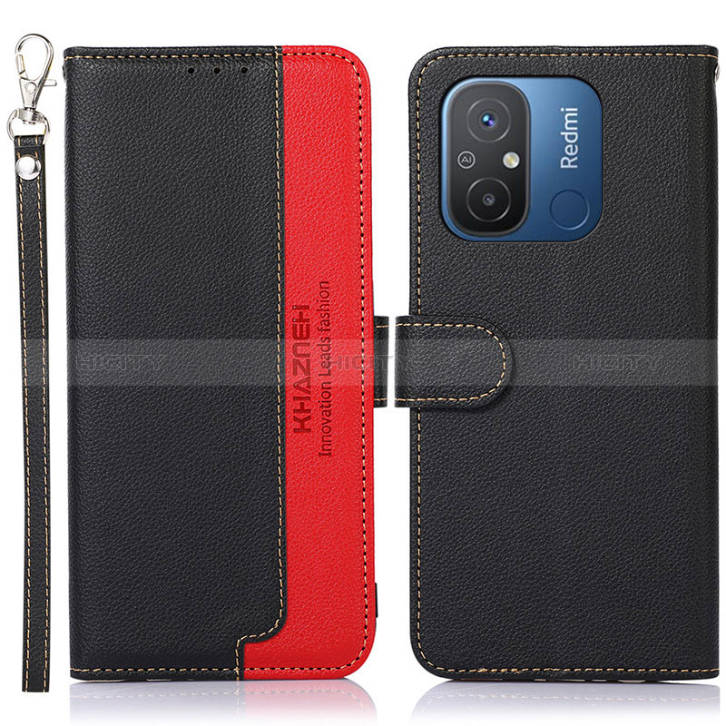 Coque Portefeuille Livre Cuir Etui Clapet A09D pour Xiaomi Redmi 12C 4G Noir Plus