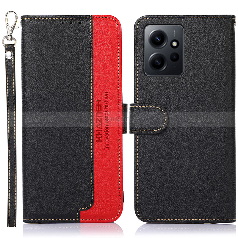 Coque Portefeuille Livre Cuir Etui Clapet A09D pour Xiaomi Redmi Note 12 4G Noir Plus