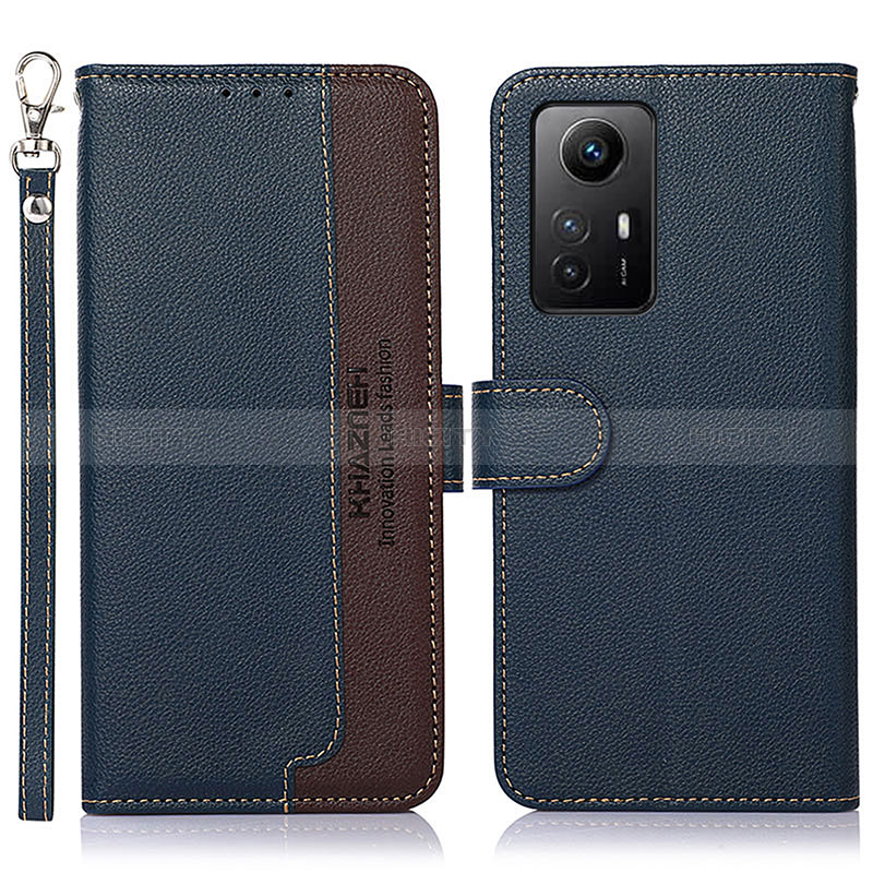 Coque Portefeuille Livre Cuir Etui Clapet A09D pour Xiaomi Redmi Note 12S Bleu Plus