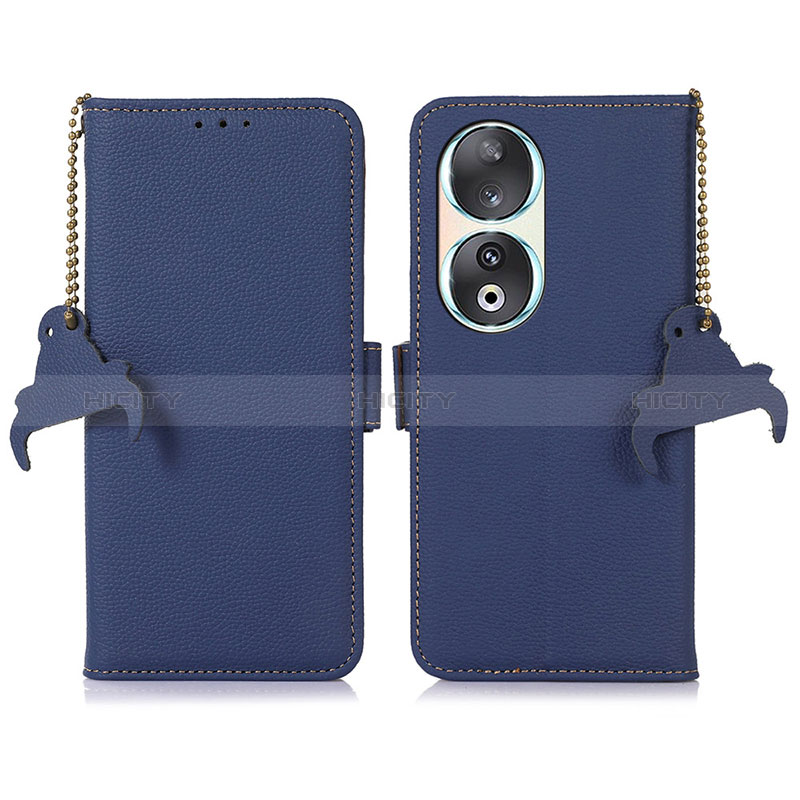 Coque Portefeuille Livre Cuir Etui Clapet A10D pour Huawei Honor 90 5G Bleu Plus