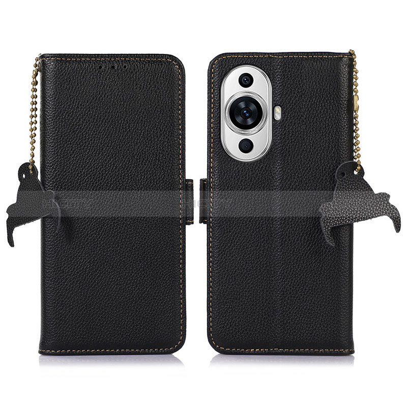 Coque Portefeuille Livre Cuir Etui Clapet A10D pour Huawei Nova 11 Noir Plus