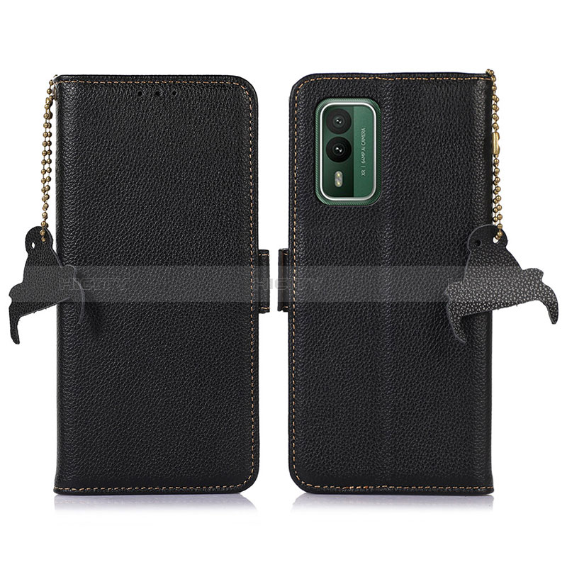 Coque Portefeuille Livre Cuir Etui Clapet A10D pour Nokia XR21 Noir Plus