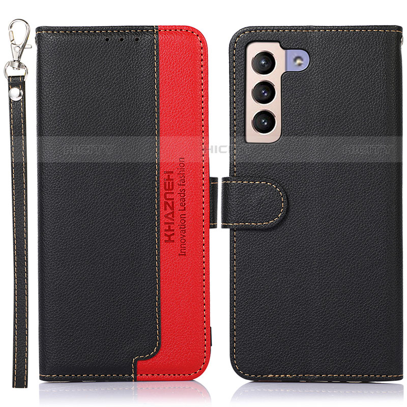 Coque Portefeuille Livre Cuir Etui Clapet A10D pour Samsung Galaxy S22 5G Noir Plus