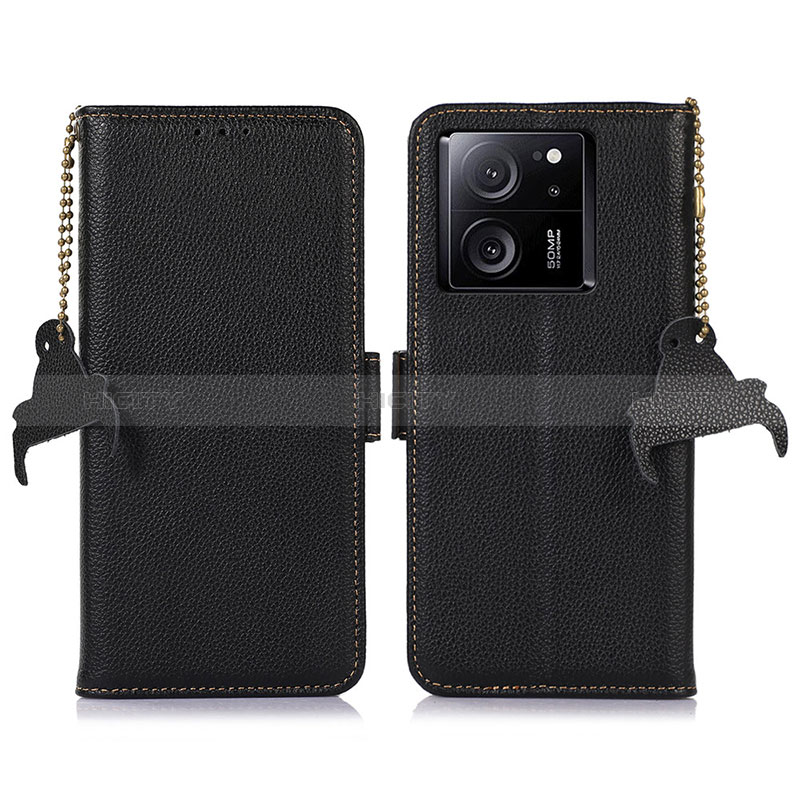 Coque Portefeuille Livre Cuir Etui Clapet A10D pour Xiaomi Mi 13T 5G Noir Plus