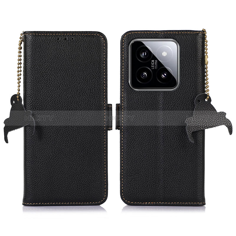 Coque Portefeuille Livre Cuir Etui Clapet A10D pour Xiaomi Mi 14 5G Noir Plus