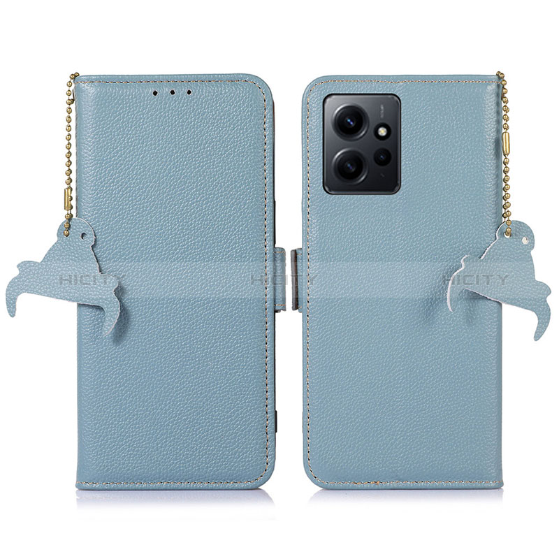 Coque Portefeuille Livre Cuir Etui Clapet A10D pour Xiaomi Redmi Note 12 4G Bleu Clair Plus