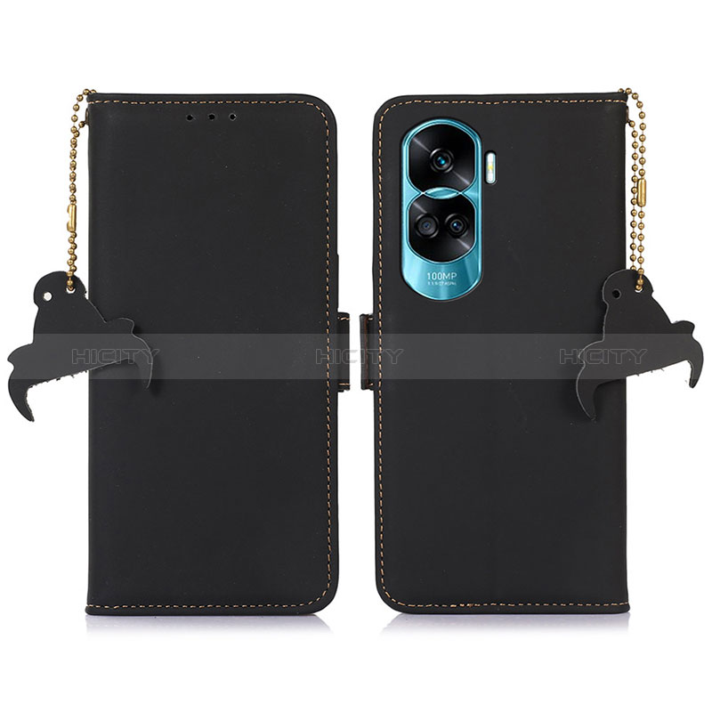 Coque Portefeuille Livre Cuir Etui Clapet A11D pour Huawei Honor 90 Lite 5G Noir Plus