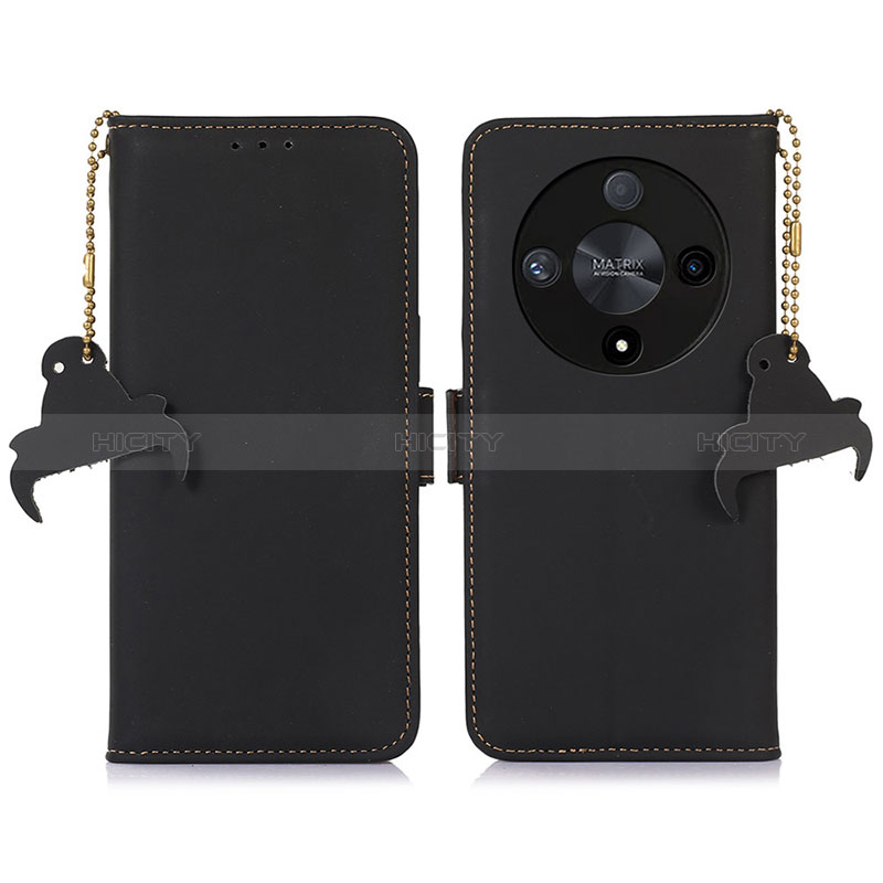 Coque Portefeuille Livre Cuir Etui Clapet A11D pour Huawei Honor Magic6 Lite 5G Noir Plus