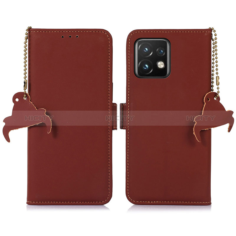 Coque Portefeuille Livre Cuir Etui Clapet A11D pour Motorola Moto Edge 40 Pro 5G Marron Plus