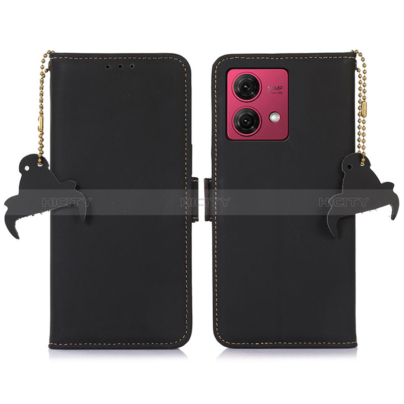 Coque Portefeuille Livre Cuir Etui Clapet A11D pour Motorola Moto G84 5G Noir Plus