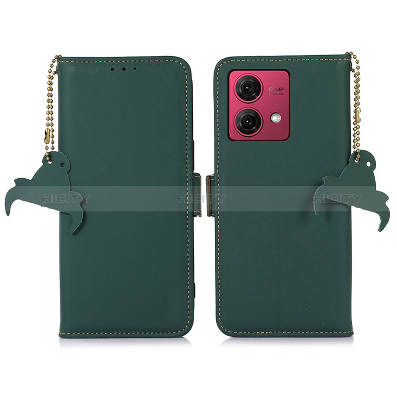 Coque Portefeuille Livre Cuir Etui Clapet A11D pour Motorola Moto G84 5G Vert Plus