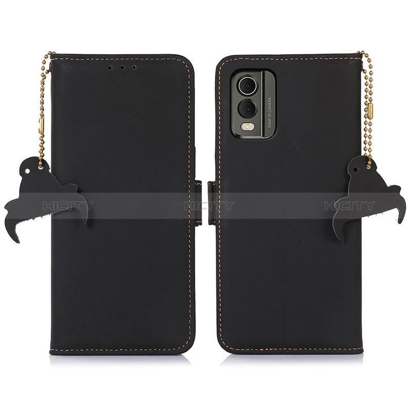 Coque Portefeuille Livre Cuir Etui Clapet A11D pour Nokia C210 Noir Plus