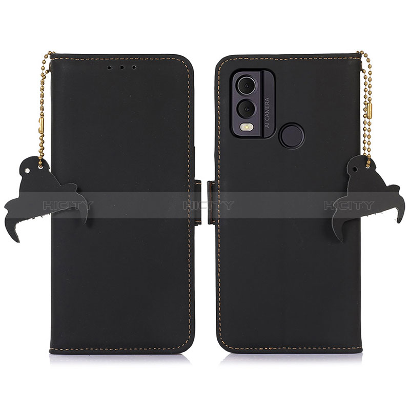 Coque Portefeuille Livre Cuir Etui Clapet A11D pour Nokia C22 Noir Plus