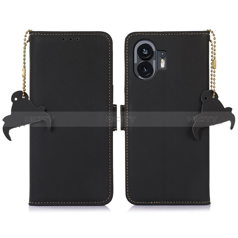 Coque Portefeuille Livre Cuir Etui Clapet A11D pour Nothing Phone 2 Noir Plus