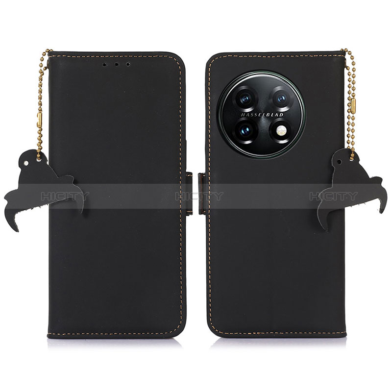 Coque Portefeuille Livre Cuir Etui Clapet A11D pour OnePlus 11 5G Noir Plus