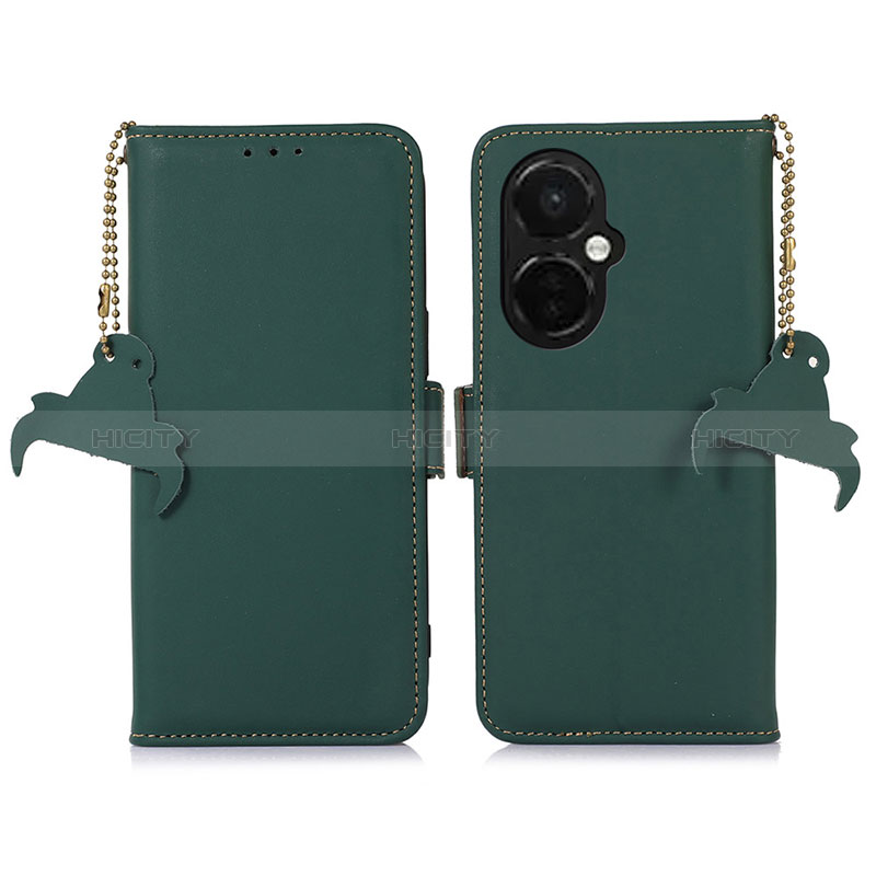 Coque Portefeuille Livre Cuir Etui Clapet A11D pour Oppo K11x 5G Vert Plus