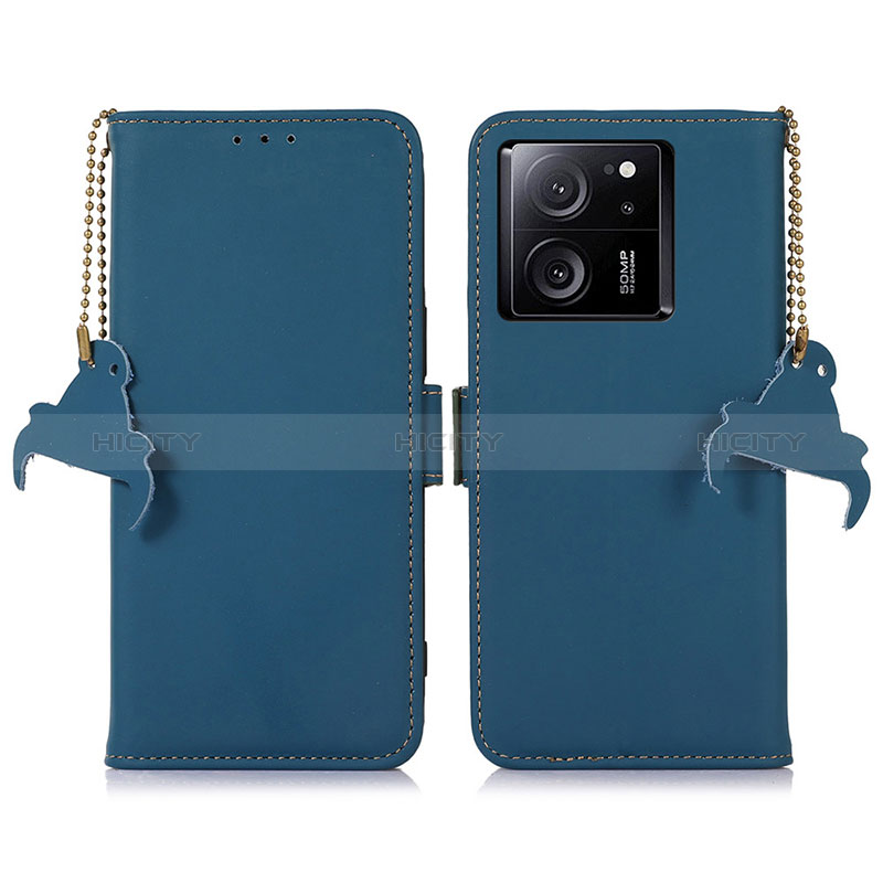 Coque Portefeuille Livre Cuir Etui Clapet A11D pour Xiaomi Mi 13T 5G Bleu Plus