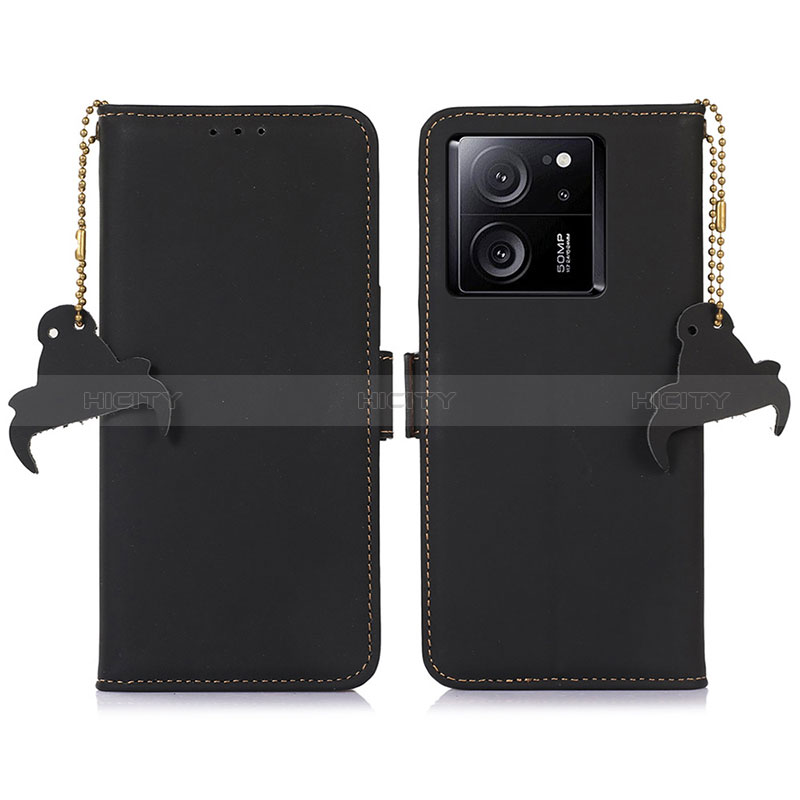 Coque Portefeuille Livre Cuir Etui Clapet A11D pour Xiaomi Mi 13T 5G Noir Plus