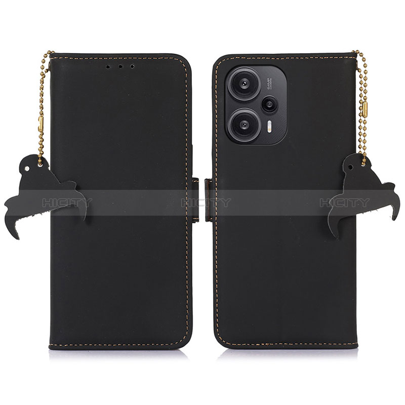 Coque Portefeuille Livre Cuir Etui Clapet A11D pour Xiaomi Poco F5 5G Noir Plus