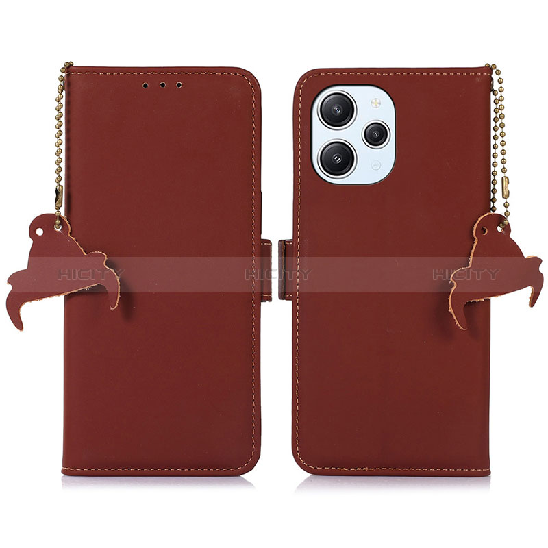 Coque Portefeuille Livre Cuir Etui Clapet A11D pour Xiaomi Redmi 12 4G Marron Plus