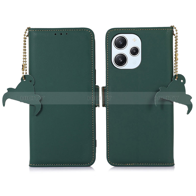 Coque Portefeuille Livre Cuir Etui Clapet A11D pour Xiaomi Redmi 12 4G Vert Plus