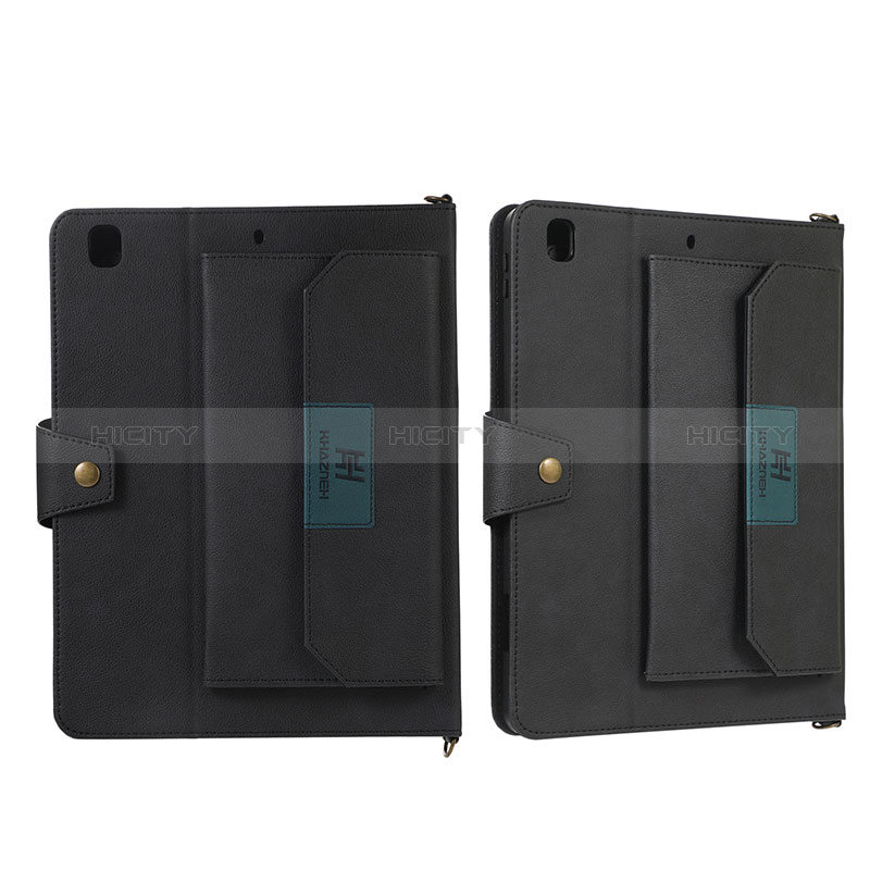 Coque Portefeuille Livre Cuir Etui Clapet AD1 pour Apple iPad 10.2 (2019) Noir Plus