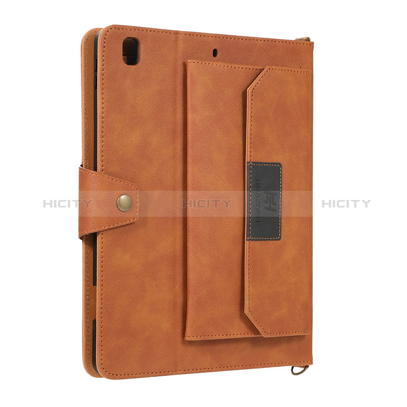 Coque Portefeuille Livre Cuir Etui Clapet AD1 pour Apple iPad Air 2 Marron Plus