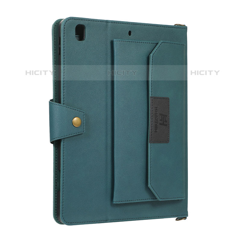 Coque Portefeuille Livre Cuir Etui Clapet AD1 pour Apple iPad Pro 9.7 Vert Plus