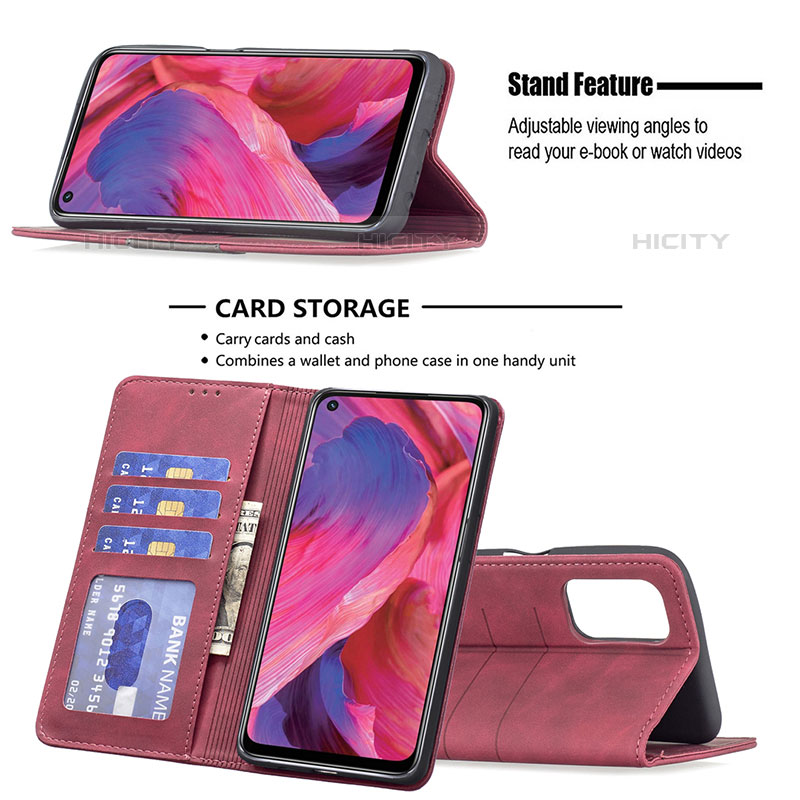 Coque Portefeuille Livre Cuir Etui Clapet B01F pour Oppo A93 5G Plus