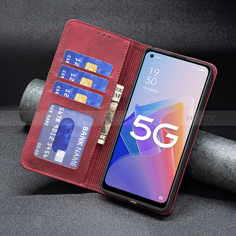 Coque Portefeuille Livre Cuir Etui Clapet B01F pour Oppo A96 5G Plus