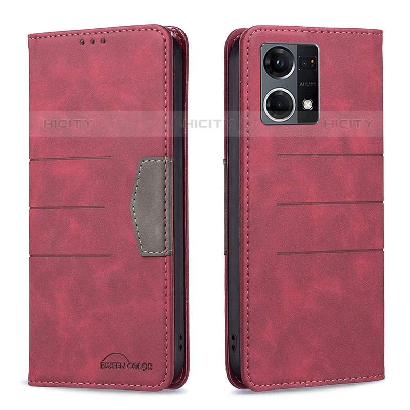 Coque Portefeuille Livre Cuir Etui Clapet B01F pour Oppo Reno7 4G Plus