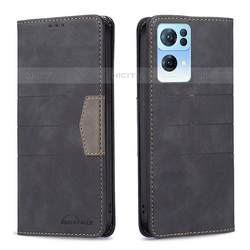 Coque Portefeuille Livre Cuir Etui Clapet B01F pour Oppo Reno7 Pro 5G Plus