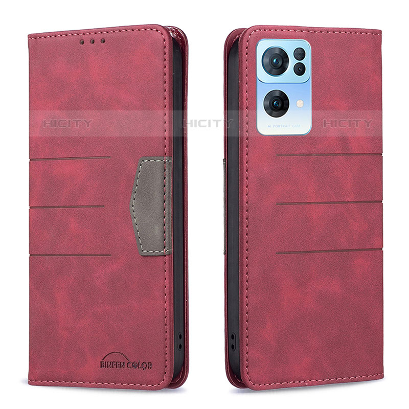 Coque Portefeuille Livre Cuir Etui Clapet B01F pour Oppo Reno7 Pro 5G Plus