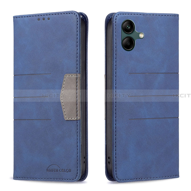 Coque Portefeuille Livre Cuir Etui Clapet B01F pour Samsung Galaxy A04 4G Bleu Plus