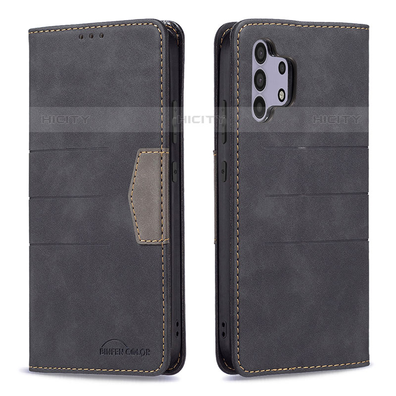 Coque Portefeuille Livre Cuir Etui Clapet B01F pour Samsung Galaxy M32 5G Noir Plus