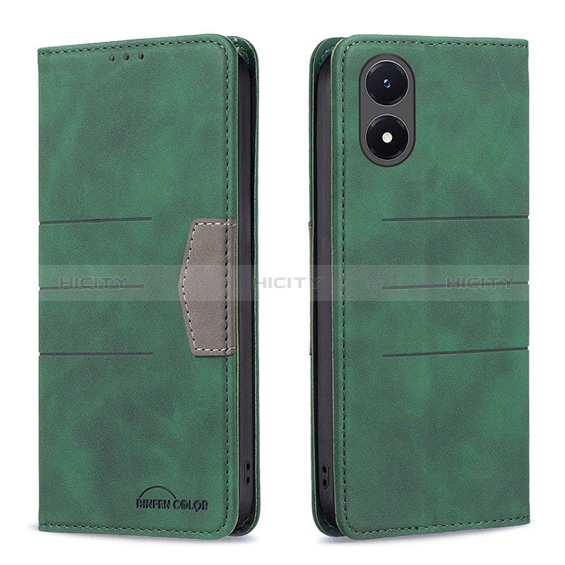 Coque Portefeuille Livre Cuir Etui Clapet B01F pour Vivo Y02S Plus