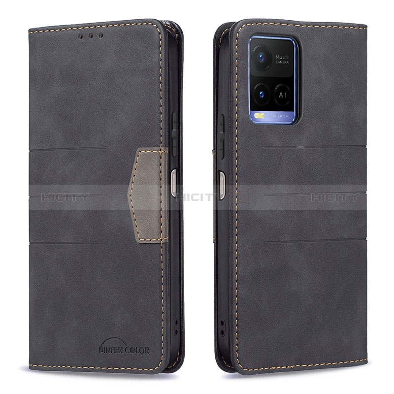 Coque Portefeuille Livre Cuir Etui Clapet B01F pour Vivo Y21 Plus