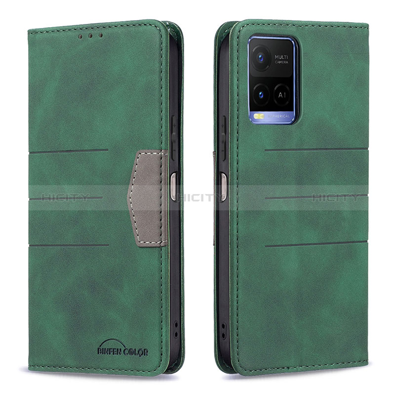 Coque Portefeuille Livre Cuir Etui Clapet B01F pour Vivo Y21 Plus