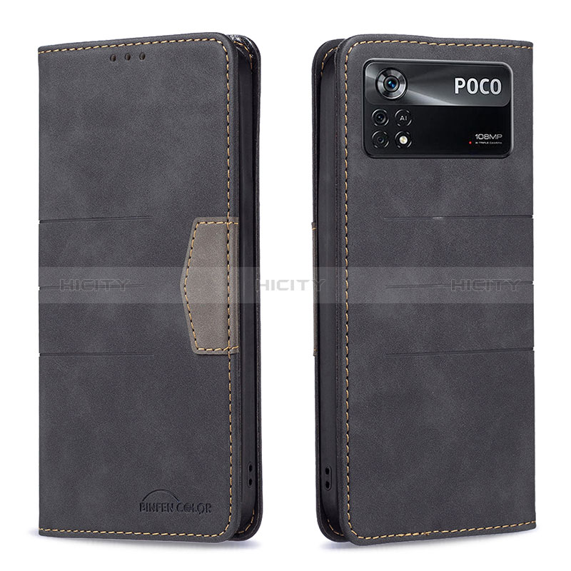 Coque Portefeuille Livre Cuir Etui Clapet B01F pour Xiaomi Poco X4 Pro 5G Plus