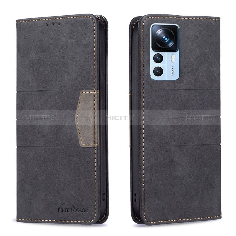 Coque Portefeuille Livre Cuir Etui Clapet B01F pour Xiaomi Redmi K50 Ultra 5G Noir Plus