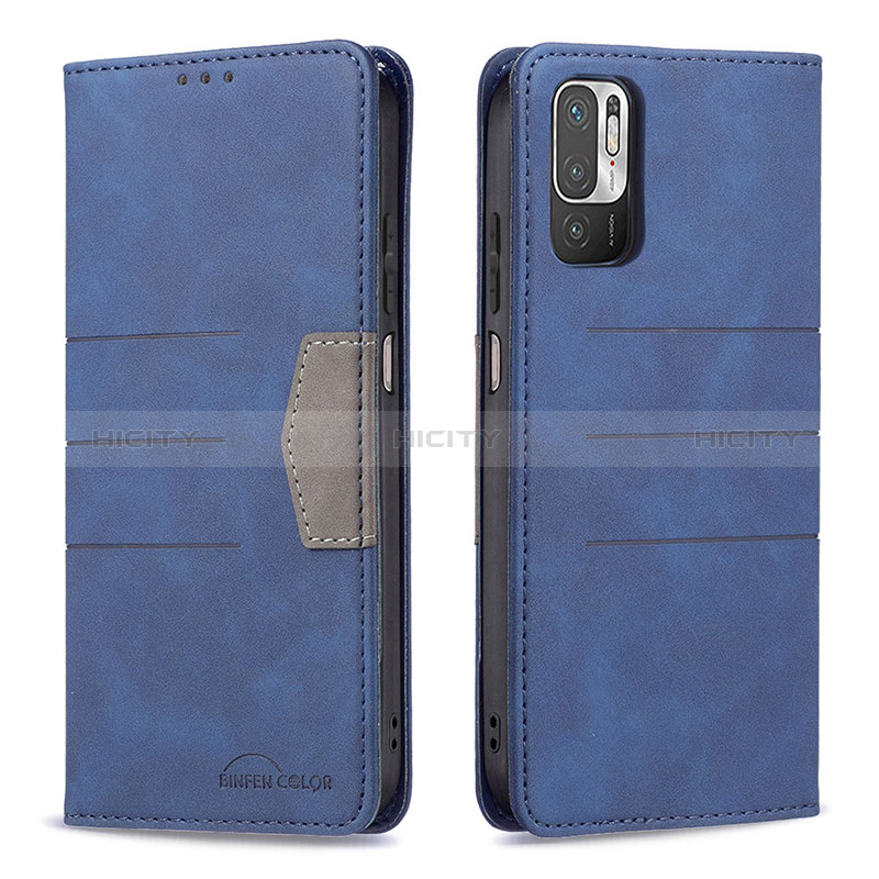 Coque Portefeuille Livre Cuir Etui Clapet B01F pour Xiaomi Redmi Note 11 SE 5G Bleu Plus