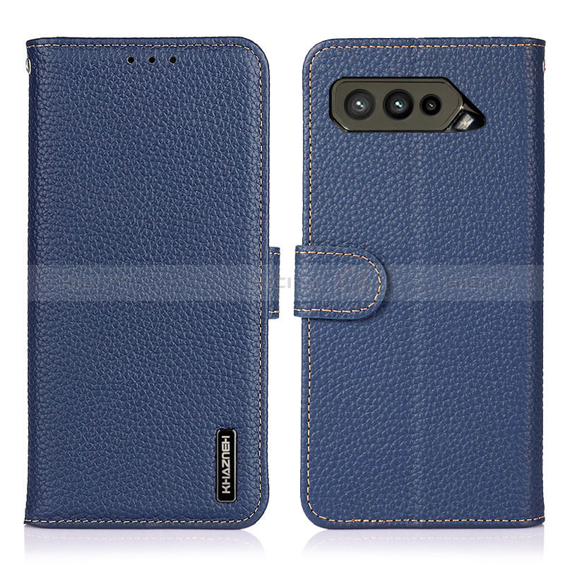 Coque Portefeuille Livre Cuir Etui Clapet B01H pour Asus ROG Phone 5 Pro Bleu Plus