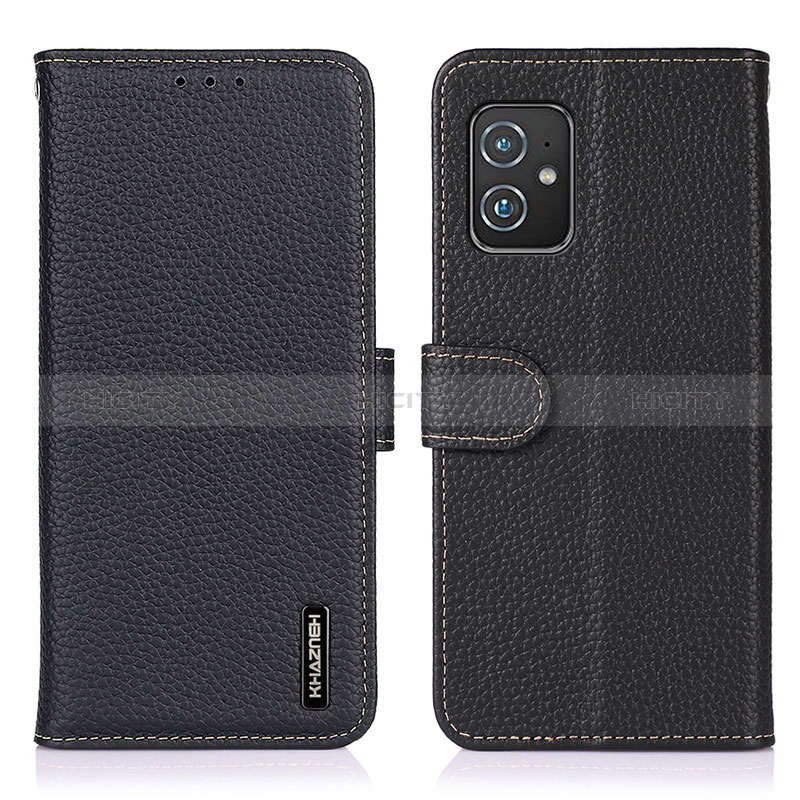 Coque Portefeuille Livre Cuir Etui Clapet B01H pour Asus ZenFone 8 Mini Noir Plus