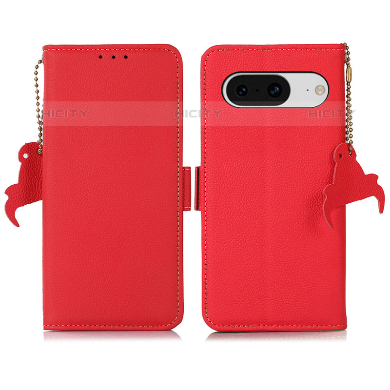 Coque Portefeuille Livre Cuir Etui Clapet B01H pour Google Pixel 8 5G Rouge Plus