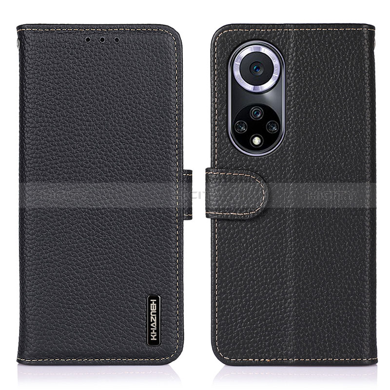 Coque Portefeuille Livre Cuir Etui Clapet B01H pour Huawei Honor 50 5G Noir Plus