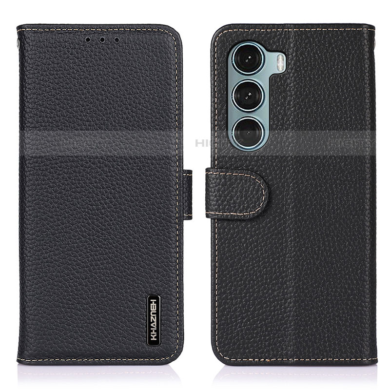 Coque Portefeuille Livre Cuir Etui Clapet B01H pour Motorola Moto Edge S30 5G Noir Plus