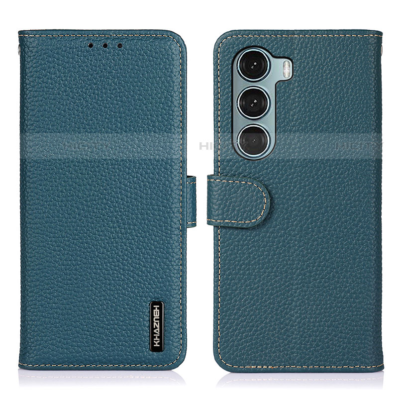 Coque Portefeuille Livre Cuir Etui Clapet B01H pour Motorola Moto Edge S30 5G Vert Plus