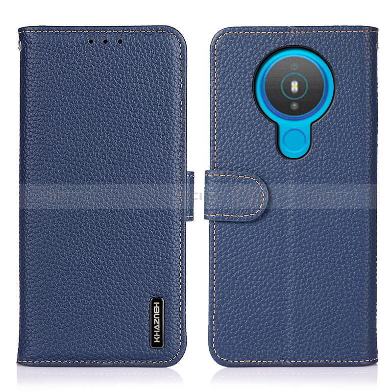 Coque Portefeuille Livre Cuir Etui Clapet B01H pour Nokia 1.4 Bleu Plus